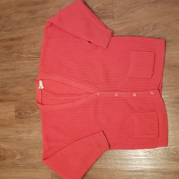 (XL) Gad-abouts Pink Knit Cardigan Vintage Comfy Cozy Coastal Grandma Cottage - Picture 1 of 7